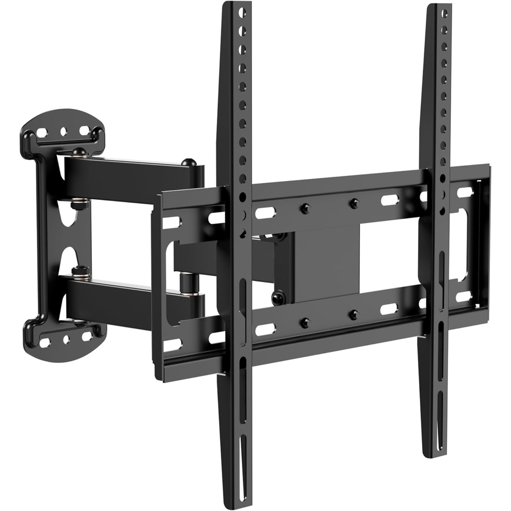 image:imageMountIt Full Motion Corner TV Wall Mount Single Stud Install Swivel Tilt amp 15 Extension Single Arm for 3250 TVs HeavyDuty Steel Fits VESA 100x100400x400 66 lbs Capacity