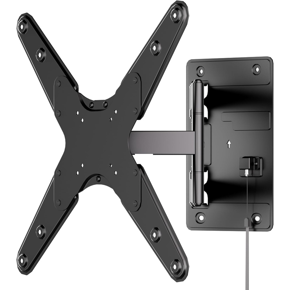 image:imageMountIt Lockable RV TV Mount 2343 Inch Full Motion RV TV Wall Mount for Camper amp Travel Trailer Quick Release Locking Arm RV TV Bracket VESA 75x75200x200 77 lb400x400