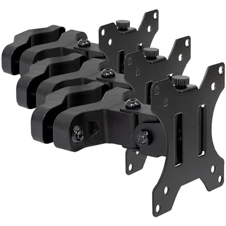 image:imageMountIt TV Pole Mount Fits 32 to 55 Screens Universal VESA 75x75 to 400x400 FullMotion Tilt Swivel amp Rotate Clamps to 11 196 Diameter Poles Ideal for Gazebos Trade Shows amp POS17 32 Pack of 3