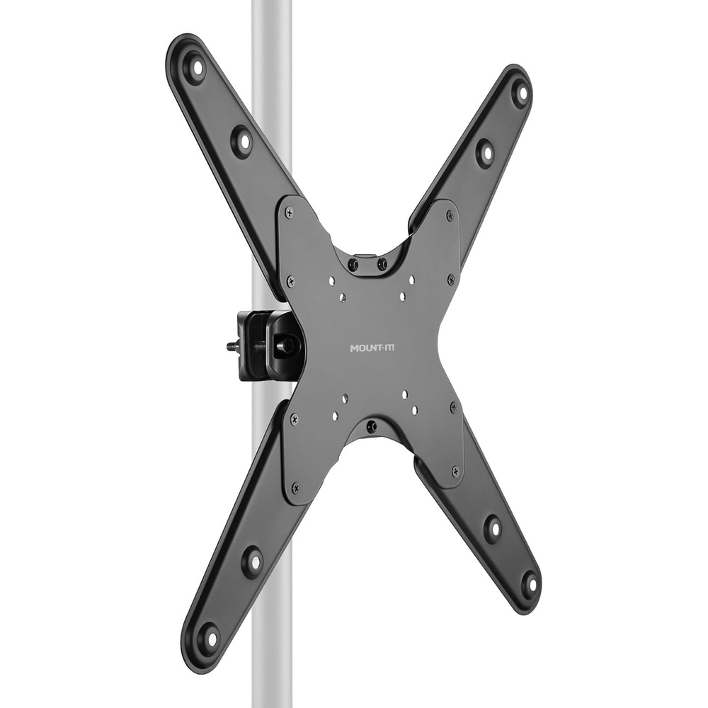 image:imageMountIt TV Pole Mount Fits 32 to 55 Screens Universal VESA 75x75 to 400x400 FullMotion Tilt Swivel amp Rotate Clamps to 11 196 Diameter Poles Ideal for Gazebos Trade Shows amp POS32 55