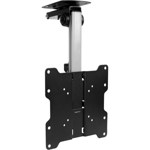 image:imageMountIt Flip Down TV amp Monitor Mount Under Cabinet amp Ceiling Bracket for Kitchens RVs amp Small Spaces  Fits 1337 Inch Screens  VESA 75x75 100x100 200x200  Tilt amp Swivel  44 lbs Capacity1737 Inch Screens