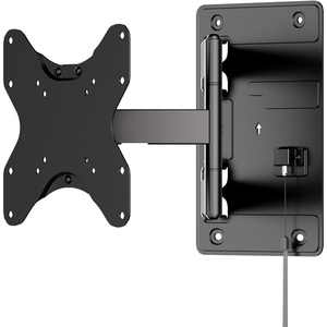 image:imageMountIt Lockable RV TV Mount 2343 Inch Full Motion RV TV Wall Mount for Camper amp Travel Trailer Quick Release Locking Arm RV TV Bracket VESA 75x75200x200 77 lb200x200