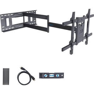 image:imageMountIt Long Arm TV Mount Full Motion Long Extension Wall Bracket with 385 inch ExtensionTV Wall Mount Fits Screens 40 50 55 60 65 70 75 80 Inch Max VESA 600x400 Compatible Holds 121 Lbs
