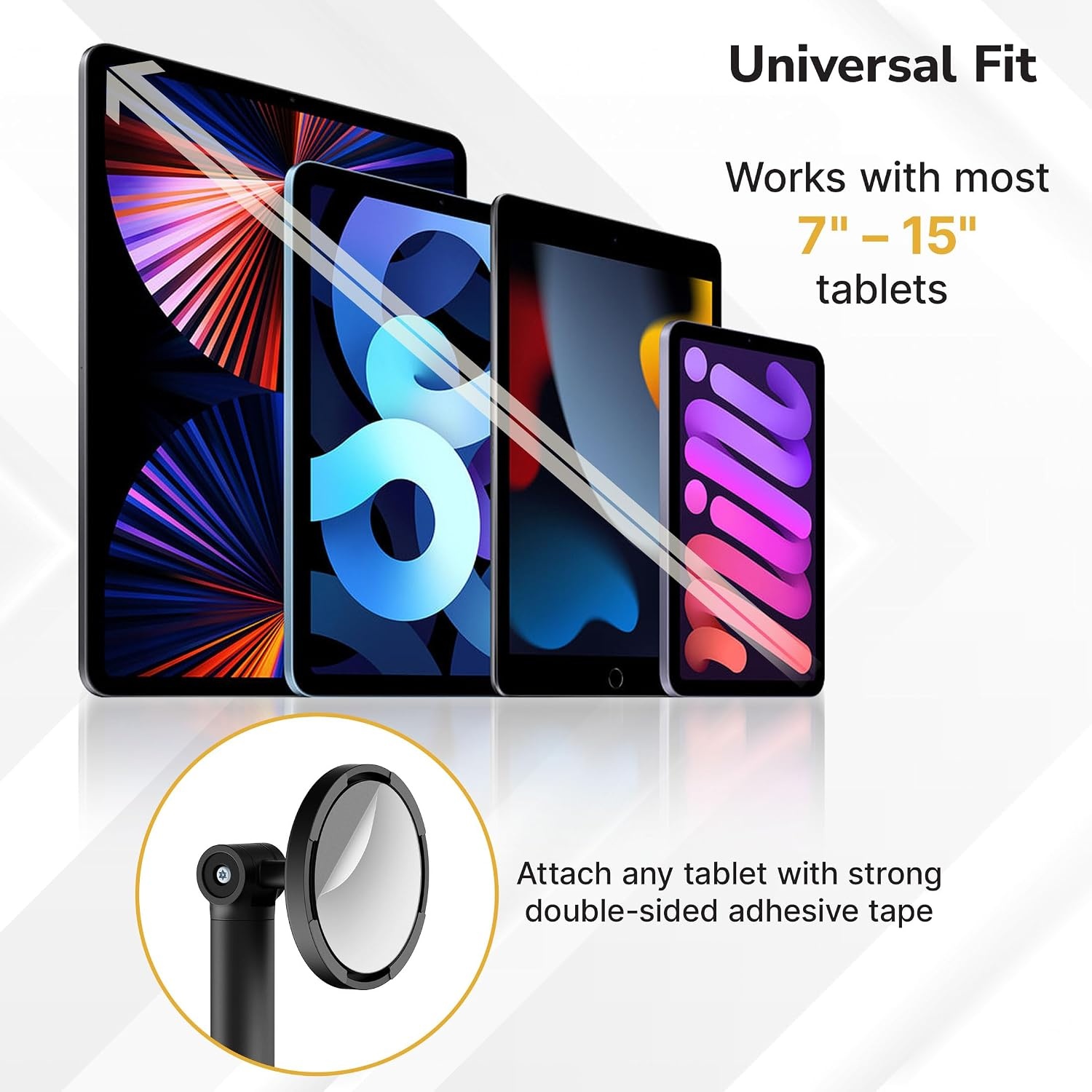 image:imageMountIt AntiTheft Tablet Stand Universal 715 Countertop POS Kiosk with Lock 360 Rotation amp 230 Tilt Secure Retail iPad Stand for Checkin Business amp Commercial Use