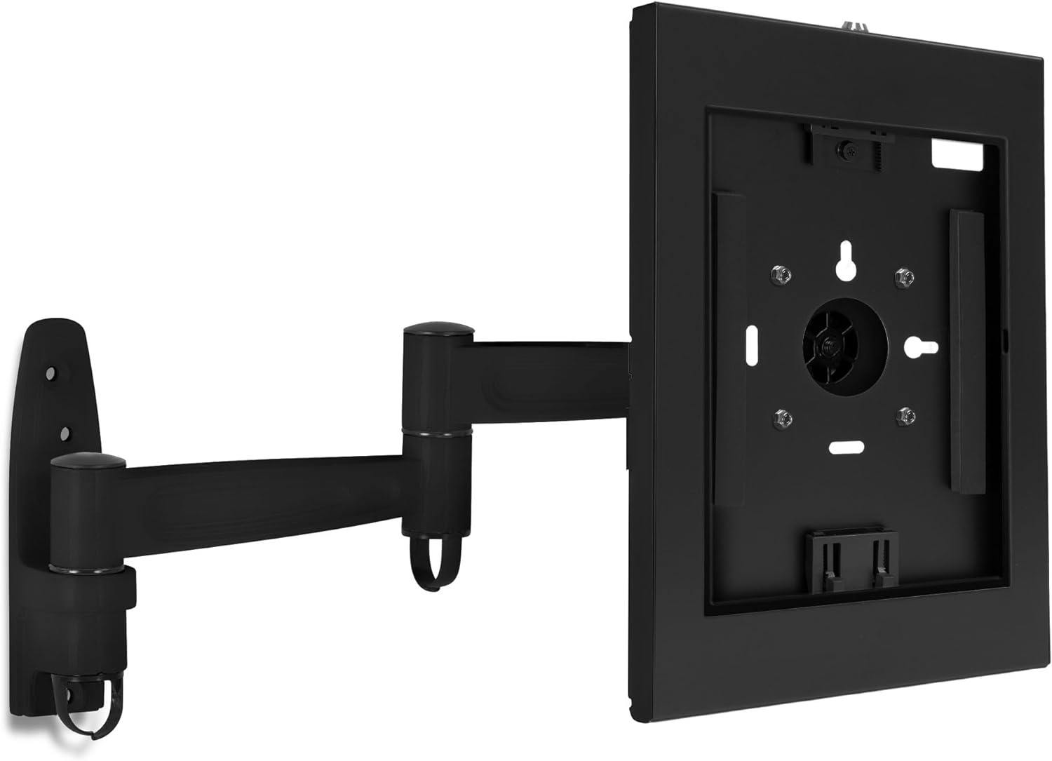 image:imageMountIt AntiTheft Tablet Wall Mount with Swing Arm for iPad iPad Air iPad Pro Lockable TamperProof Design Full Motion Tilt Swivel Rotation VESA 75x75 for Office Retail WhiteBlack