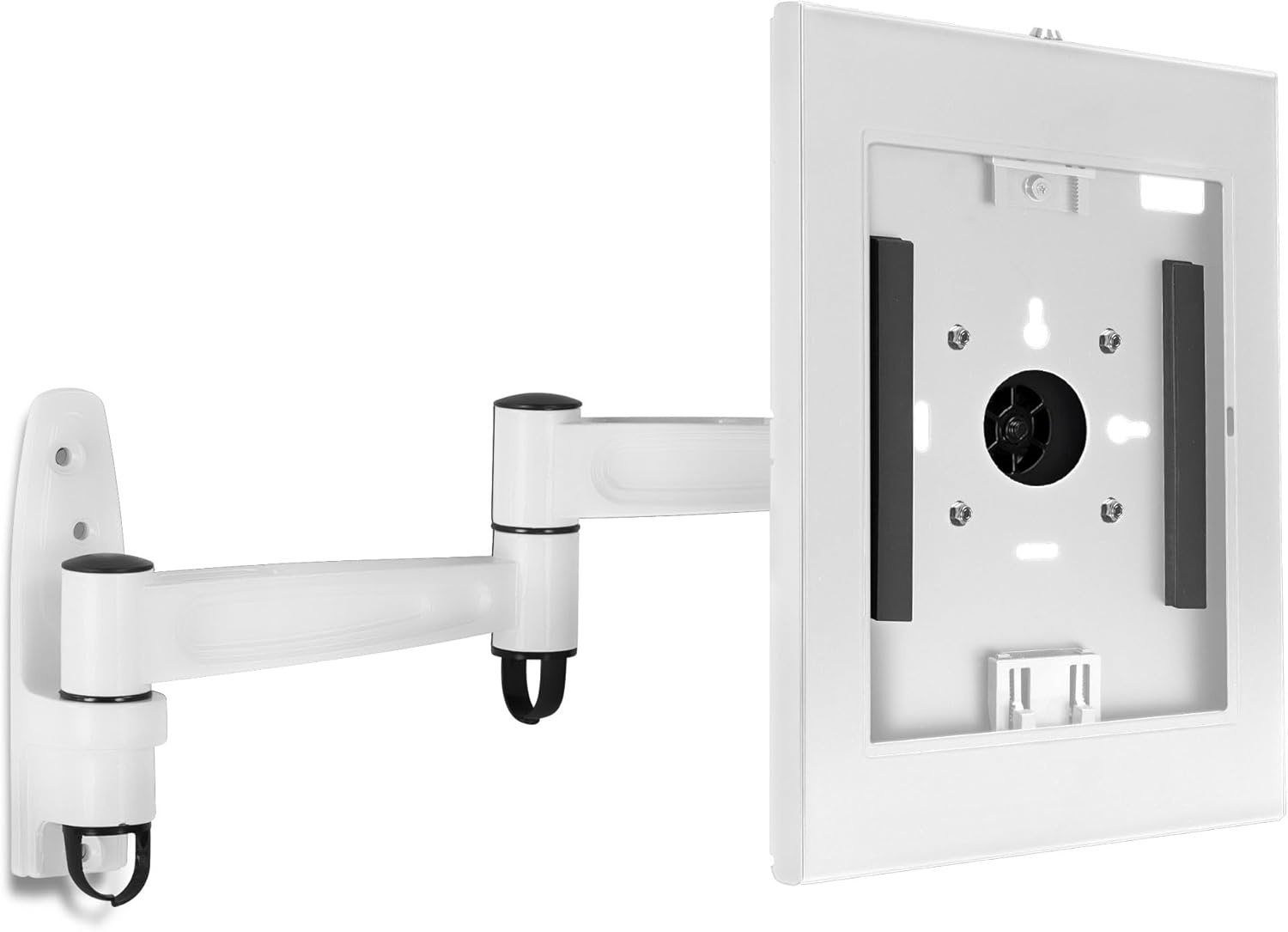 image:imageMountIt AntiTheft Tablet Wall Mount with Swing Arm for iPad iPad Air iPad Pro Lockable TamperProof Design Full Motion Tilt Swivel Rotation VESA 75x75 for Office Retail WhiteWhite