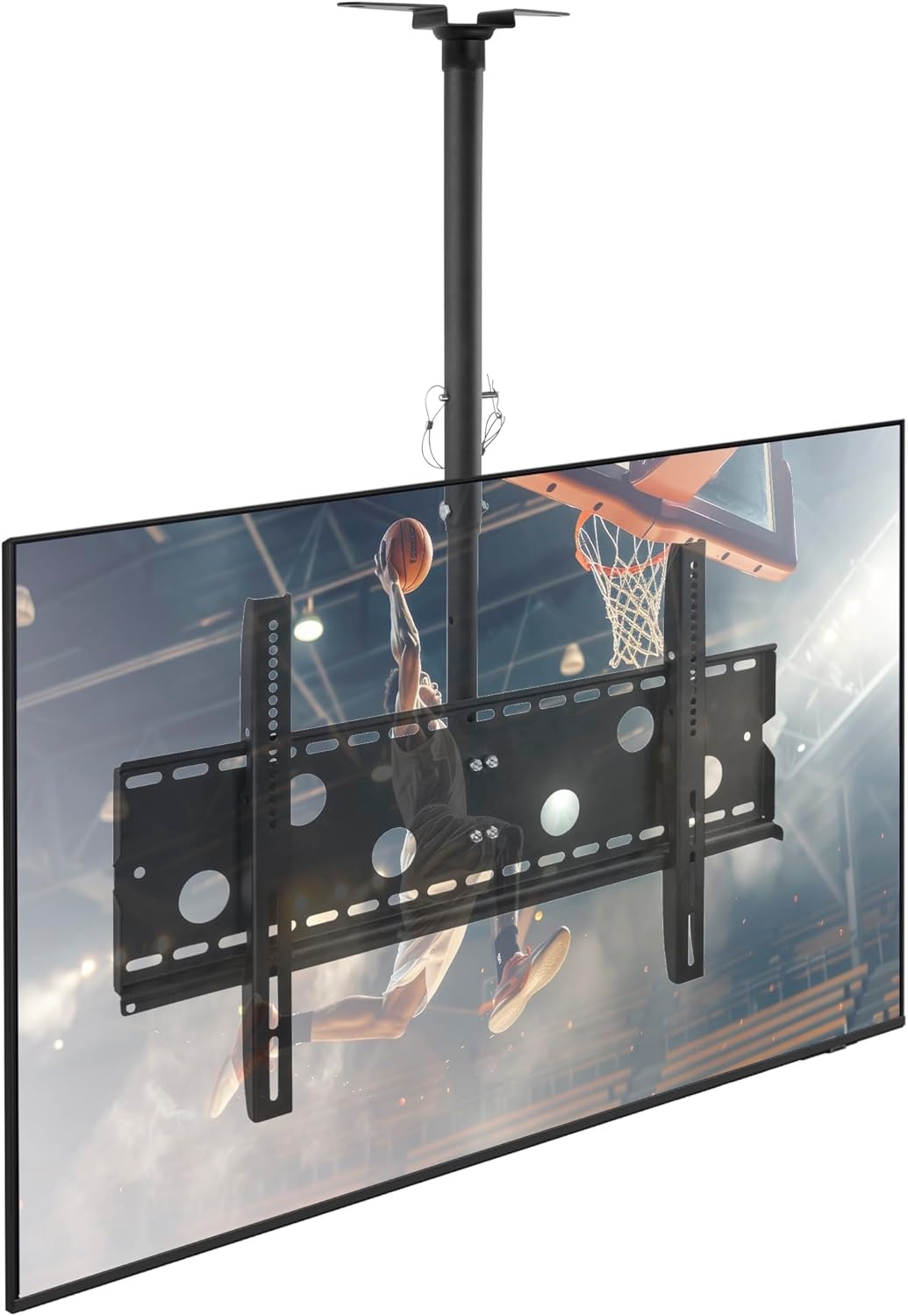 image:imageMountIt Ceiling TV Mount for 4290 Inch TVs Full Motion Swivel Tilt amp Height Adjustable TV Bracket 220 lb Capacity VESA 800x400 Sloped Ceilings Corners Home amp Commercial UseMedium