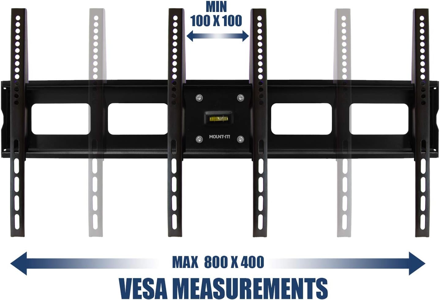 image:imageMountIt Corner TV Mount Premium Swivel Full Motion Caddy Corner Wall Bracket for 3763 inch Flat Panel Screens VESA up to 800x400 132 lb Capacity Black