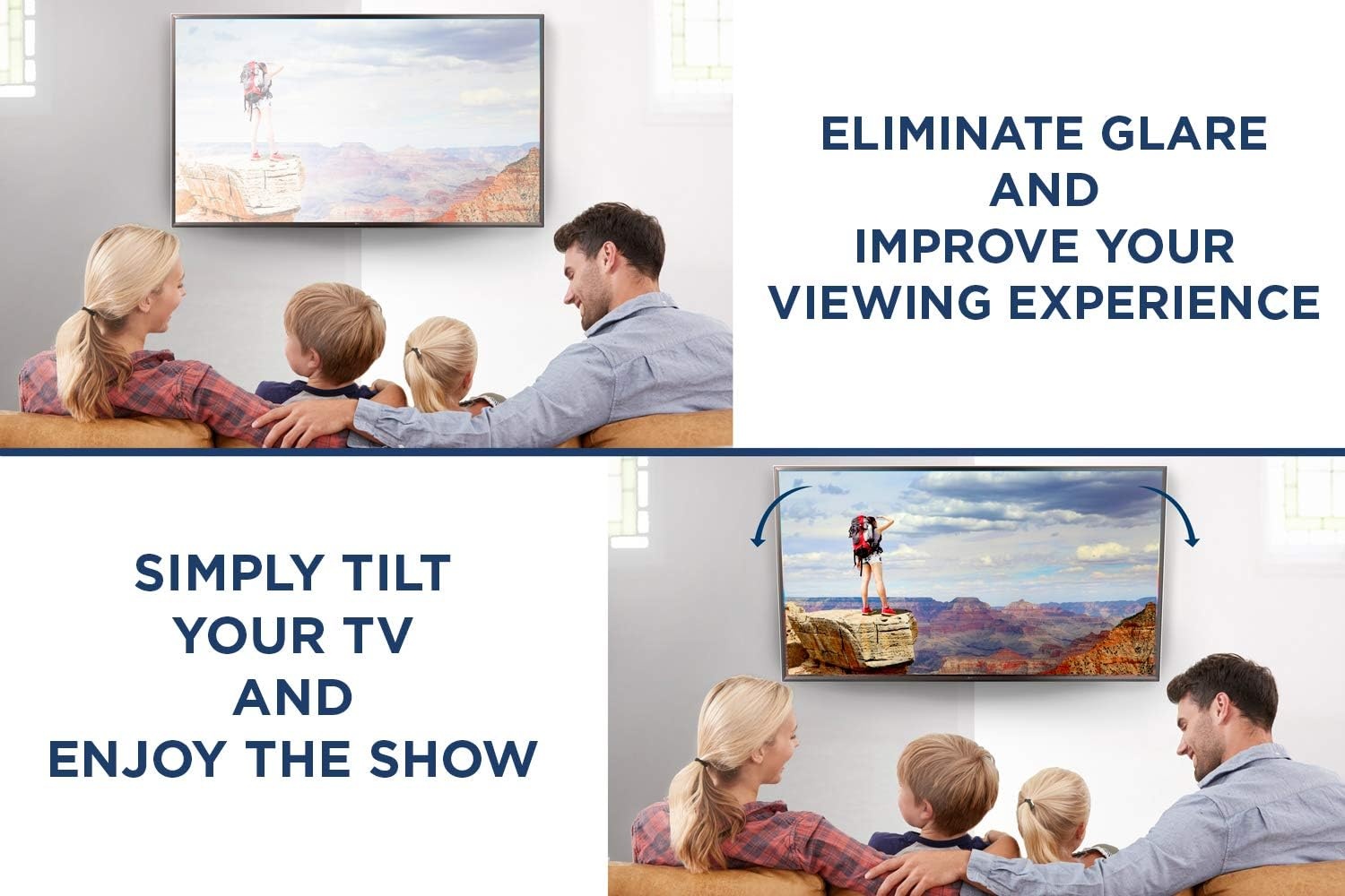 image:imageMountIt Corner TV Wall Mount Full Motion Swivel Wall Mount Bracket Designed for Corner Installations VESA 400x400 Pattern Fits 32 37 40 42 48 Inch Televisions 66 Lbs Capacity