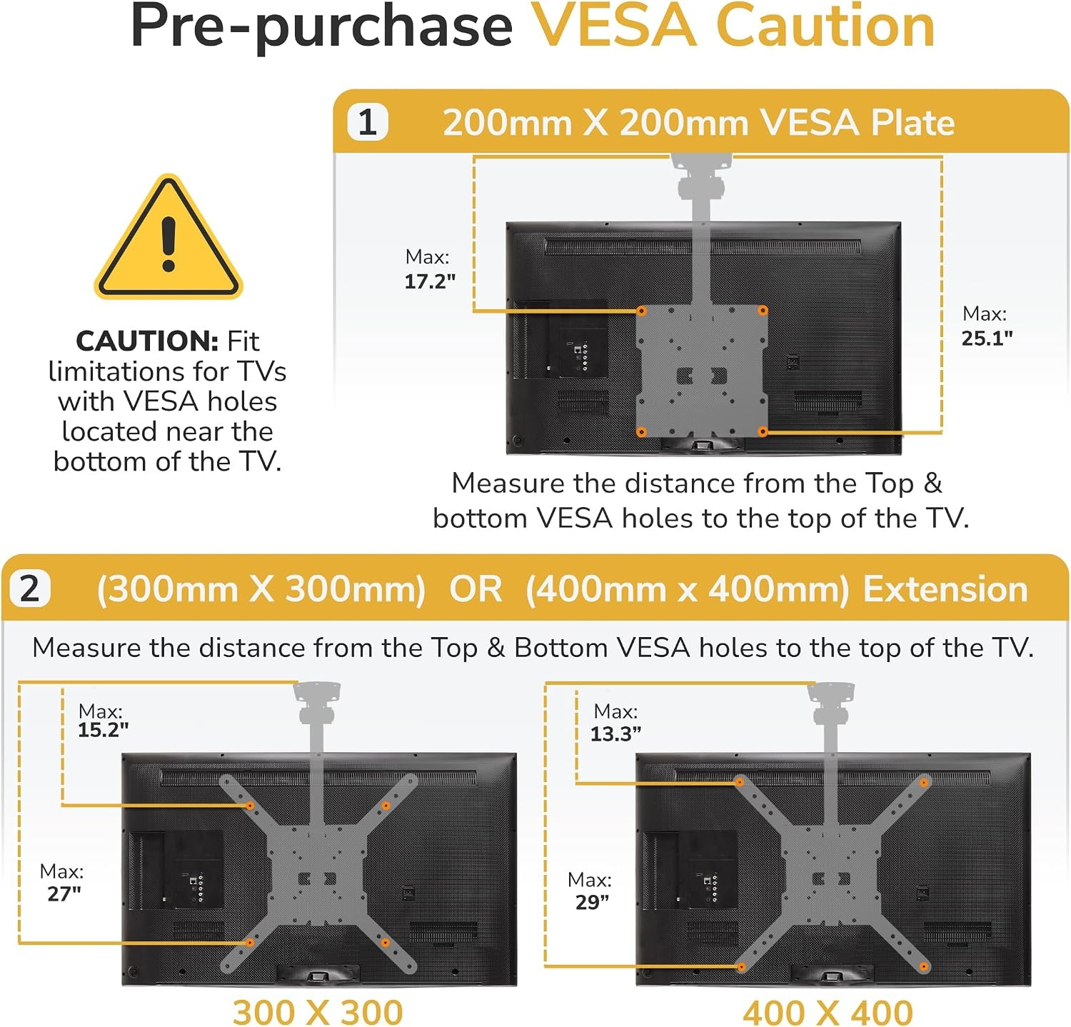 image:imageMountIt FoldUp Ceiling TV Mount for 2355 Inch TVs with Longer Arm SpaceSaving Flip Down Bracket for Flat amp Slanted Ceilings Retractable Tilt amp Swivel Mount VESA up to 400x400 44 lbs Capacity