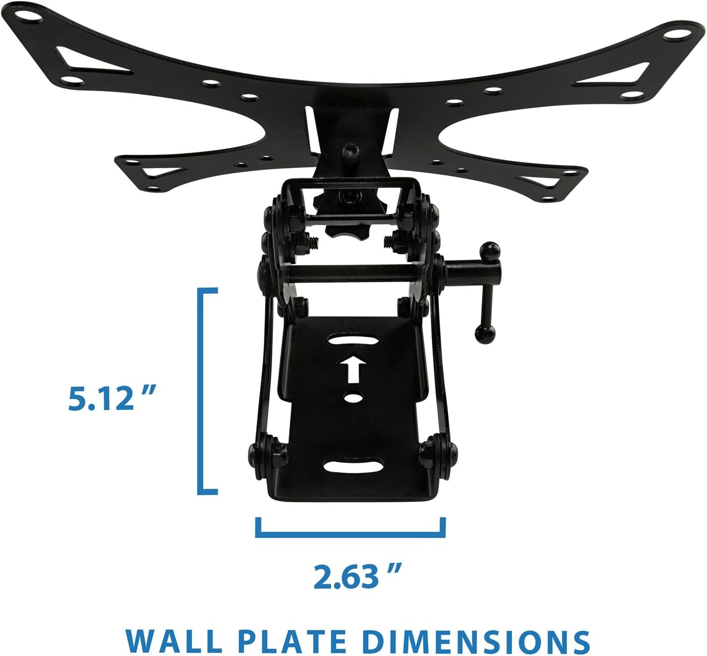image:imageMountIt Full Motion TV Wall Mount Bracket Swivel Tilt amp Articulating Arm VESA 75x75 to 200x200 Single Stud Installation SpaceSaving TV Mount for 1942 Inch Screens Up to 66 lbs
