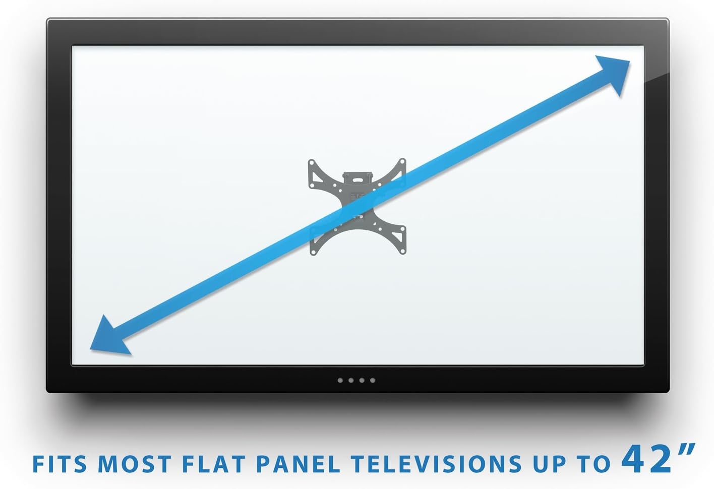 image:imageMountIt Full Motion TV Wall Mount Bracket Swivel Tilt amp Articulating Arm VESA 75x75 to 200x200 Single Stud Installation SpaceSaving TV Mount for 1942 Inch Screens Up to 66 lbs