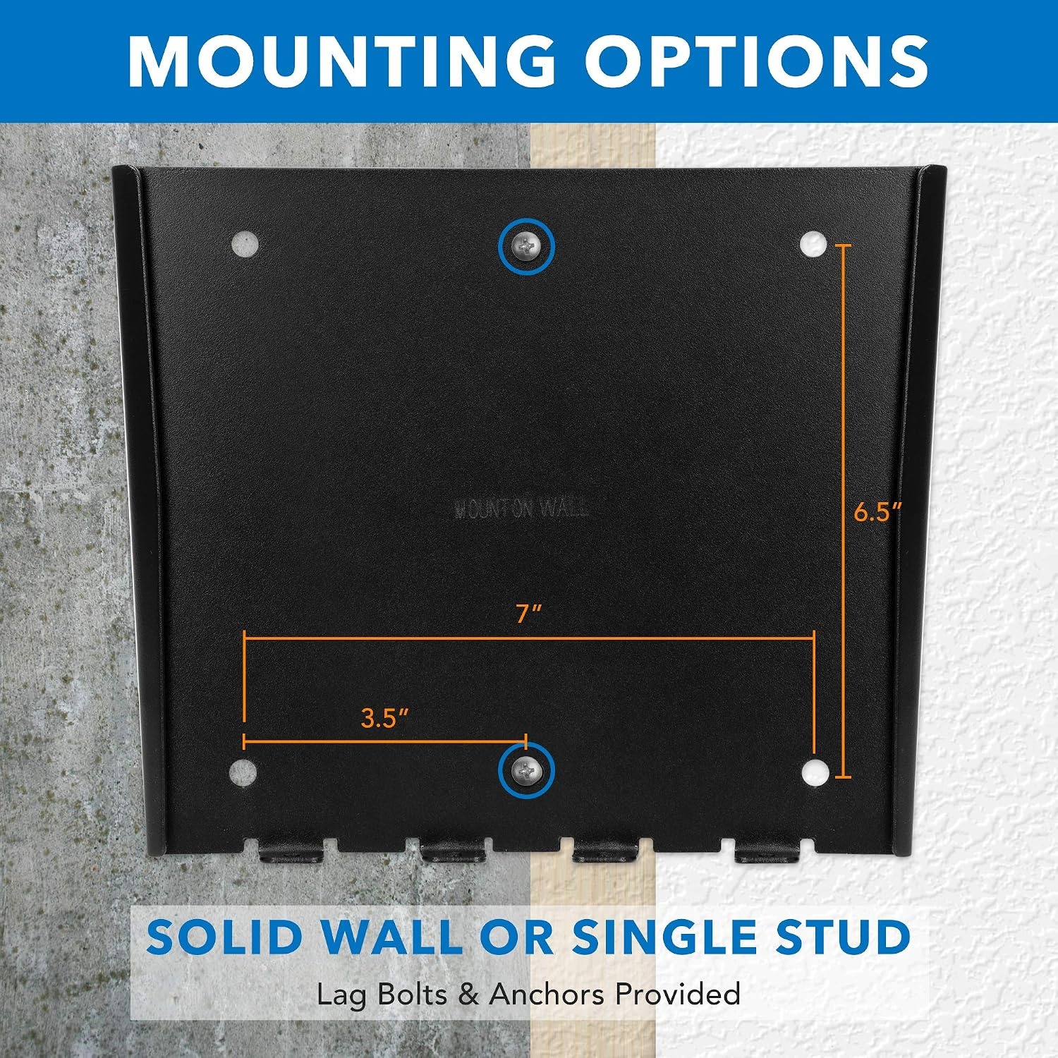 image:imageMountIt Low Profile Fixed TV Wall Mount Ultra Slim Flush Design for 2342 Inch Screens Fits VESA 200x200 HeavyDuty Steel 66 lb Capacity 07 Inch Wall Clearance Black