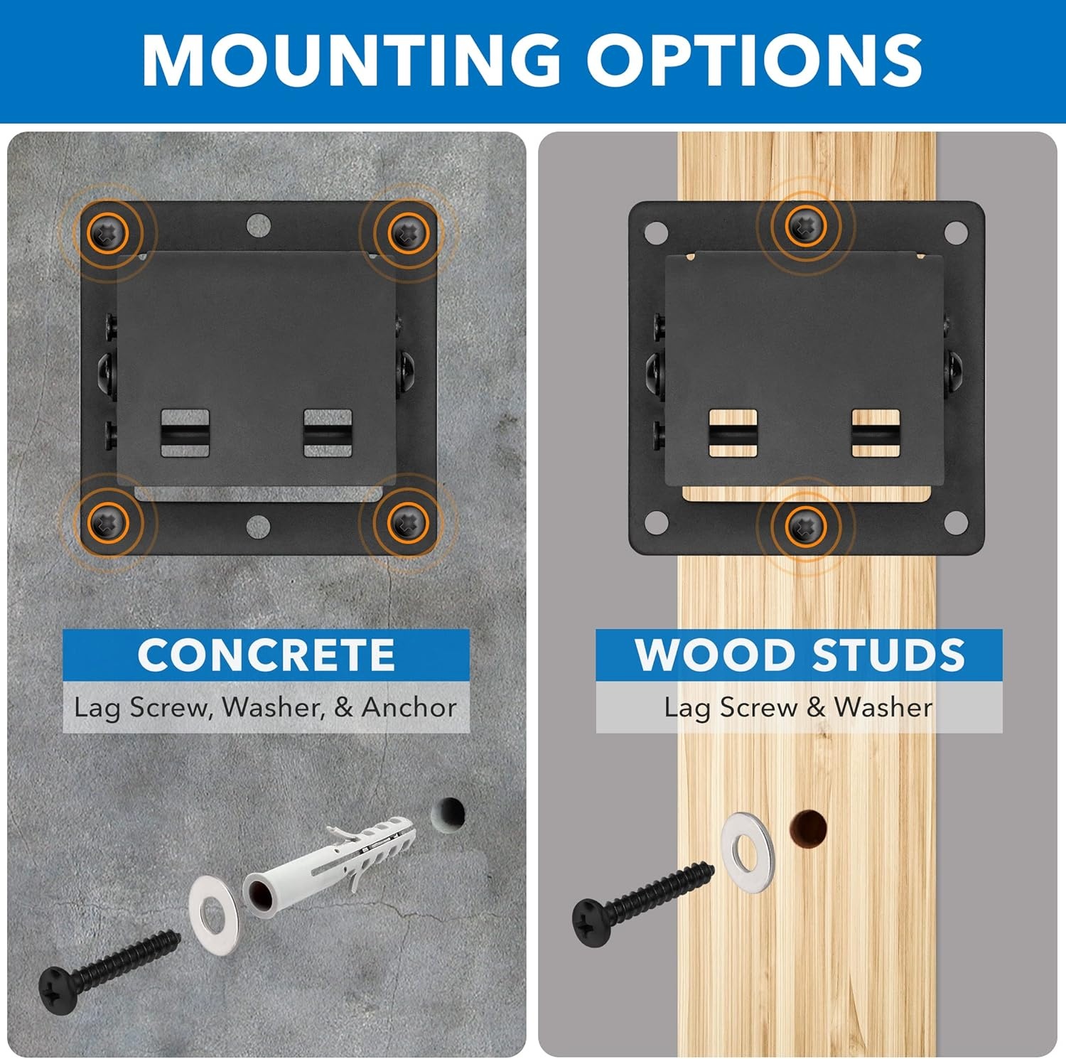 image:imageMountIt Low Profile Tilting TV Wall Mount 165 Slim Tilt Mount for 2432 Screens up to 30 lbs VESA 75x75 amp 100x100 QuickRelease Bracket SingleStud Bedroom Office RV