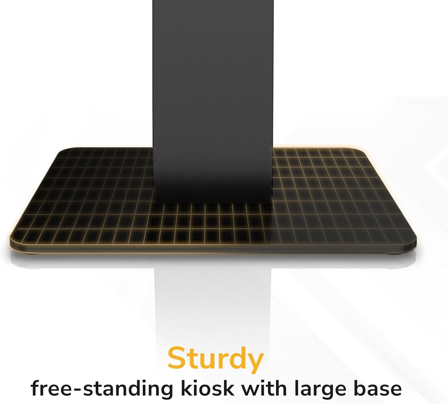 image:imageMountIt POS Kiosk Floor Stand for Monitors Fits 1522 Screens up to 22 lbs VESA 75x75 amp 100x100 30 Tilt Printer Bay amp Payment Terminal Bracket SelfService Checkin Kiosk Stand BlackBlack