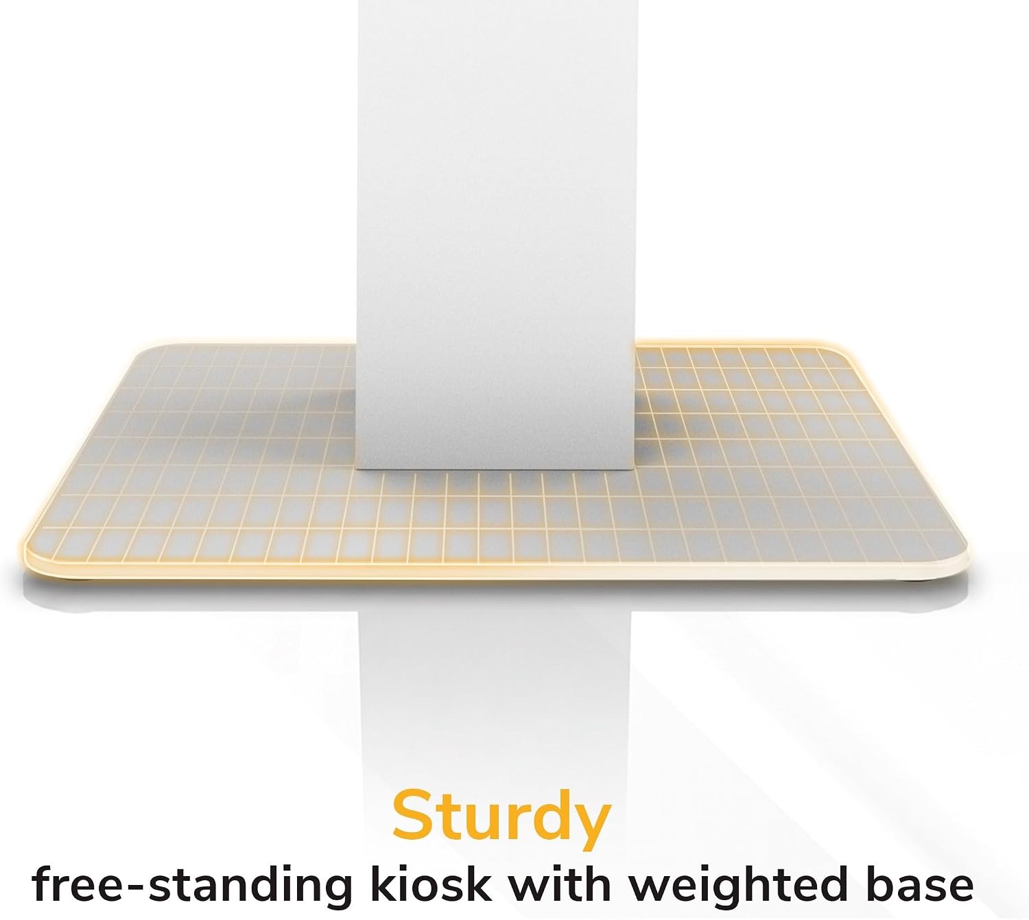 image:imageMountIt POS Kiosk Floor Stand for Monitors Fits 1522 Screens up to 22 lbs VESA 75x75 amp 100x100 30 Tilt Printer Bay amp Payment Terminal Bracket SelfService Checkin Kiosk Stand BlackWhite