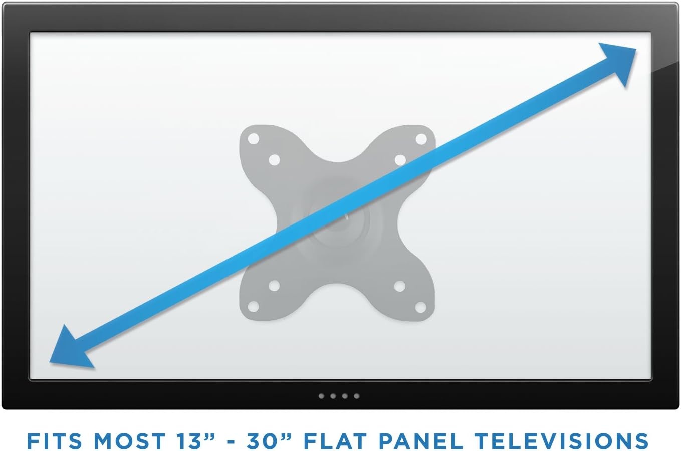 image:imageMountIt Small TV Wall Mount Full Motion Swivel Tilt Fits 1930 Inch TVs up to 33 lbs VESA 75x75 amp 100x100 Extends 17515 Corner Compatible Single Stud Wall Mount Bracket