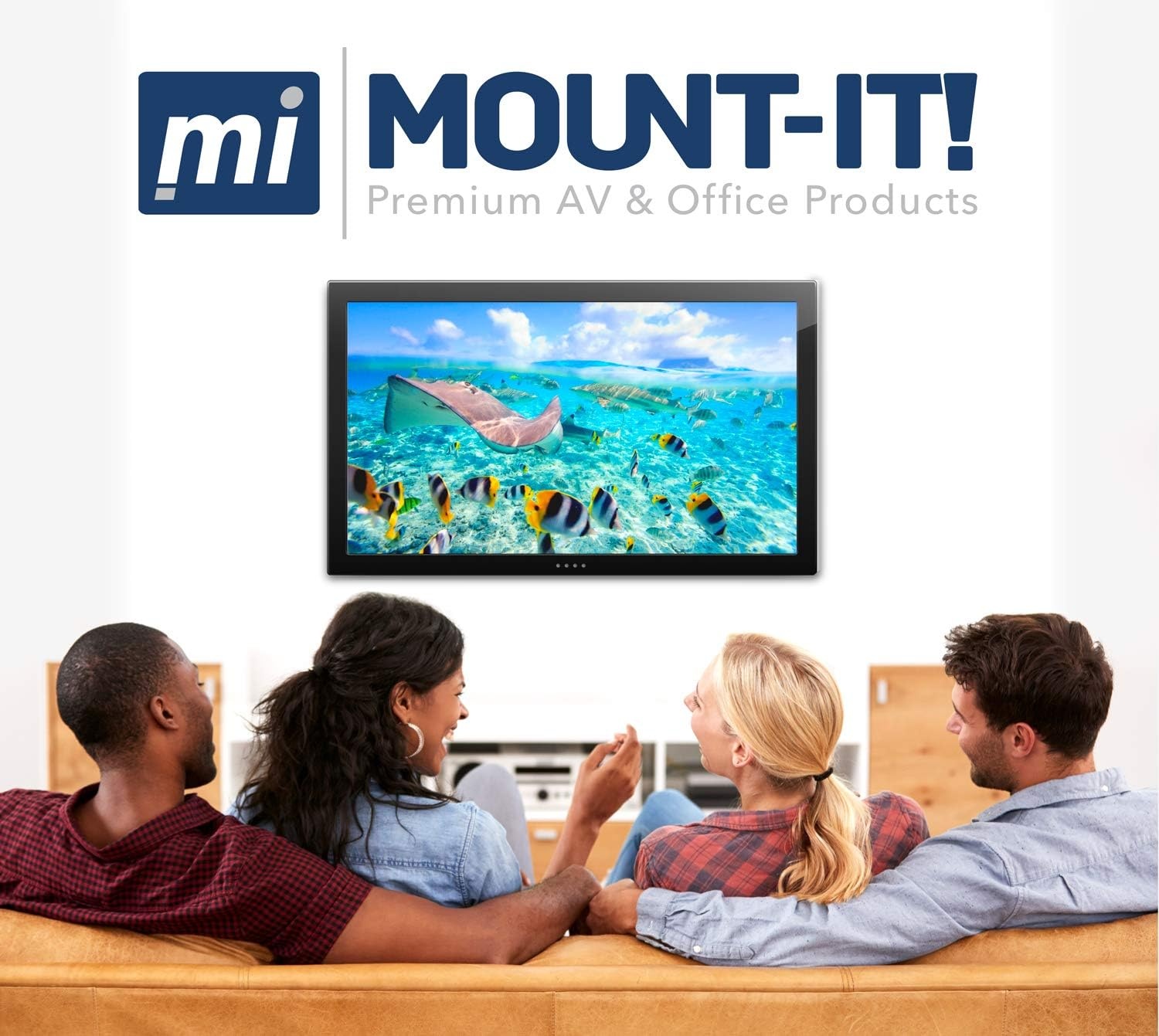 image:imageMountIt Swivel TV Wall Mount for Single Stud Installation Fits Up to 200x200 VESA Patterns for 2342 Inch Flat Screen and Monitors Adjustable Tilt and Extend 66 Lbs Capacity Black