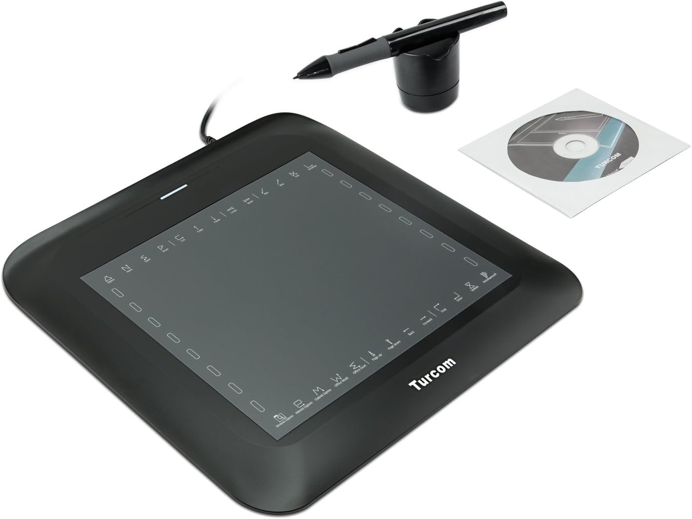image:imageTurcom TS6608 Graphic Tablet Drawing Tablets and PenStylus for PC Mac Computer 8 x 6 Inches Surface Area 2048 Levels Pressure Sensitivity 5080 LPI