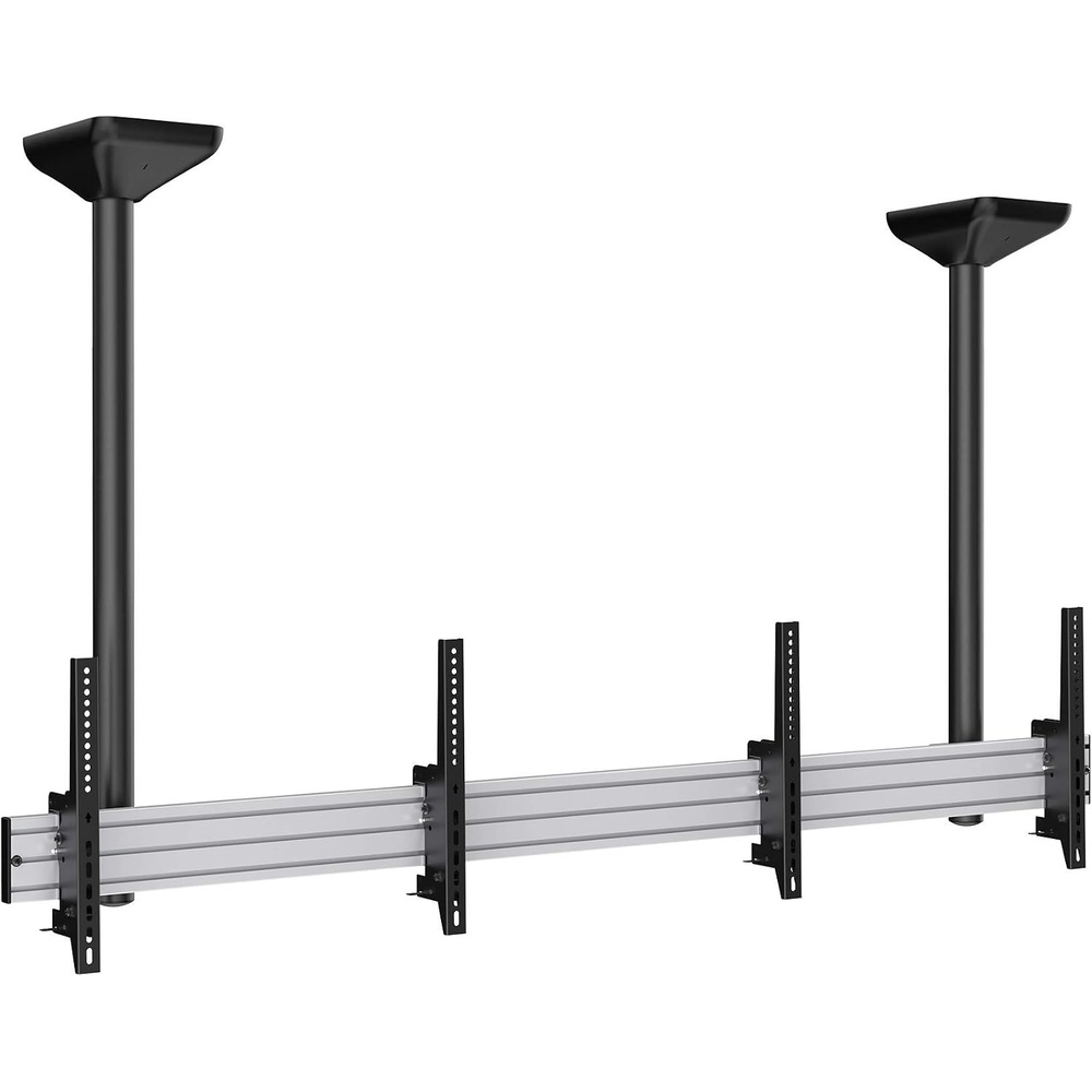 image:imageMOUNTIT Digital Signage Dual Screen Ceiling Mount Fits 45 55 Display Screen with Cable Management and AntiTheft Locking Hole Suitable for Commercial Application 622 Height425 Height