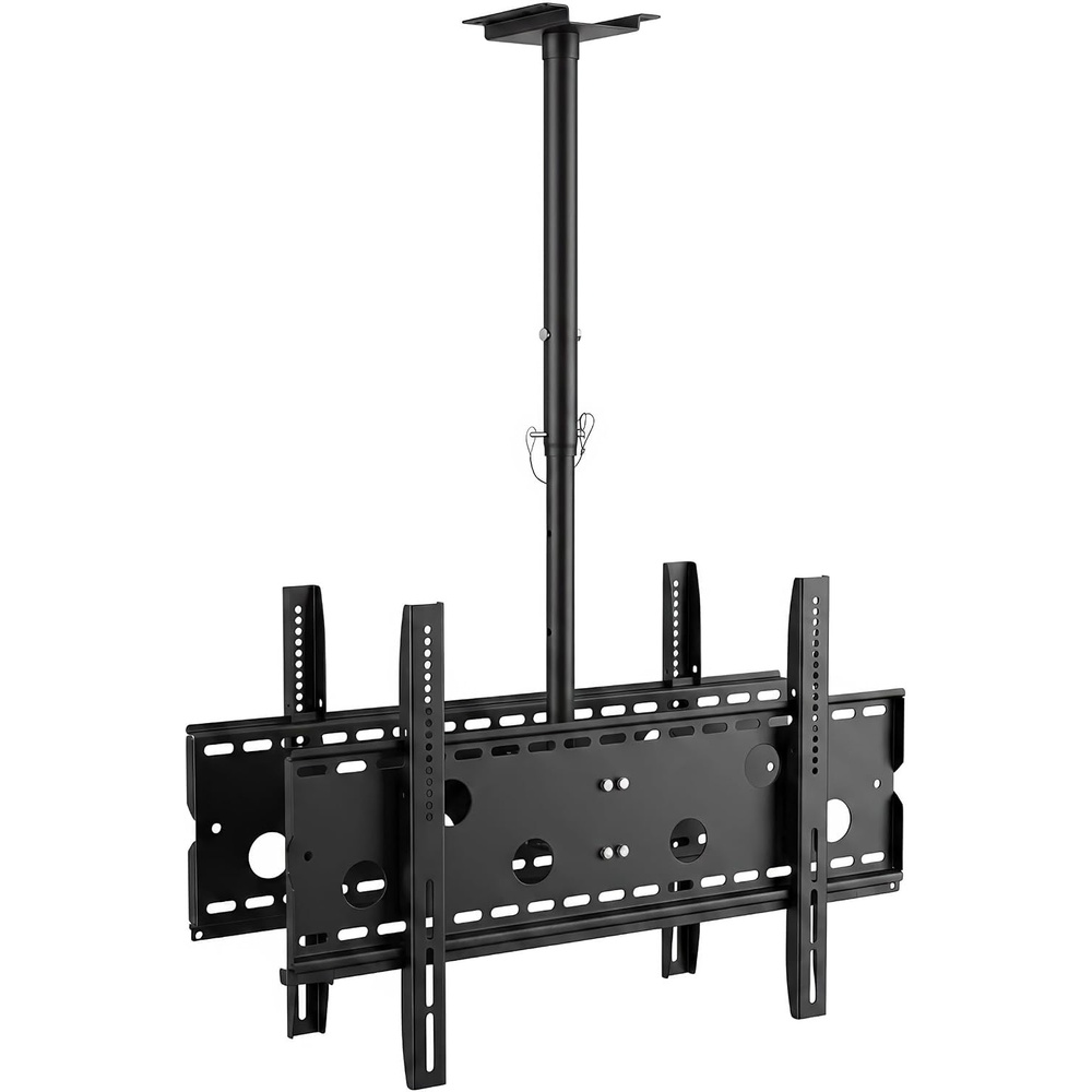 image:imageMountIt Ceiling TV Mount for 4290 Inch TVs Full Motion Swivel Tilt amp Height Adjustable TV Bracket 220 lb Capacity VESA 800x400 Sloped Ceilings Corners Home amp Commercial UseDual