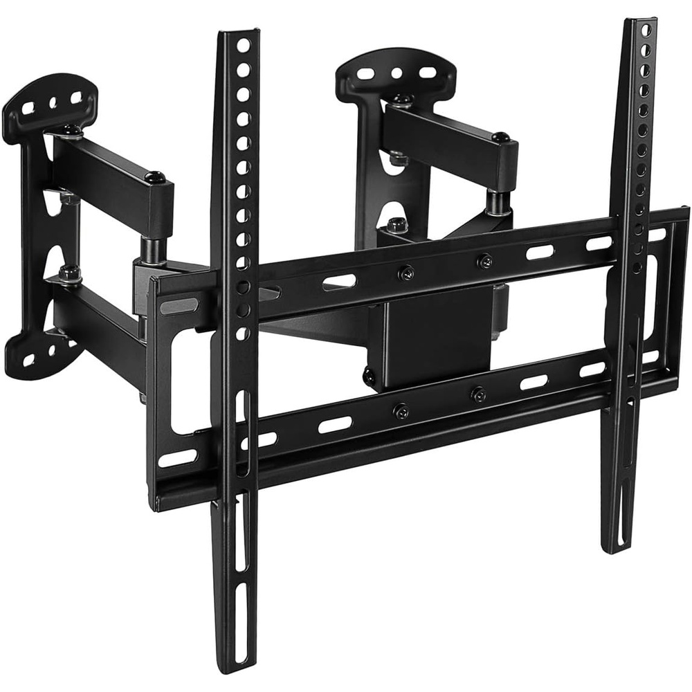image:imageMountIt Corner TV Wall Mount Full Motion Swivel Wall Mount Bracket Designed for Corner Installations VESA 400x400 Pattern Fits 32 37 40 42 48 Inch Televisions 66 Lbs Capacity