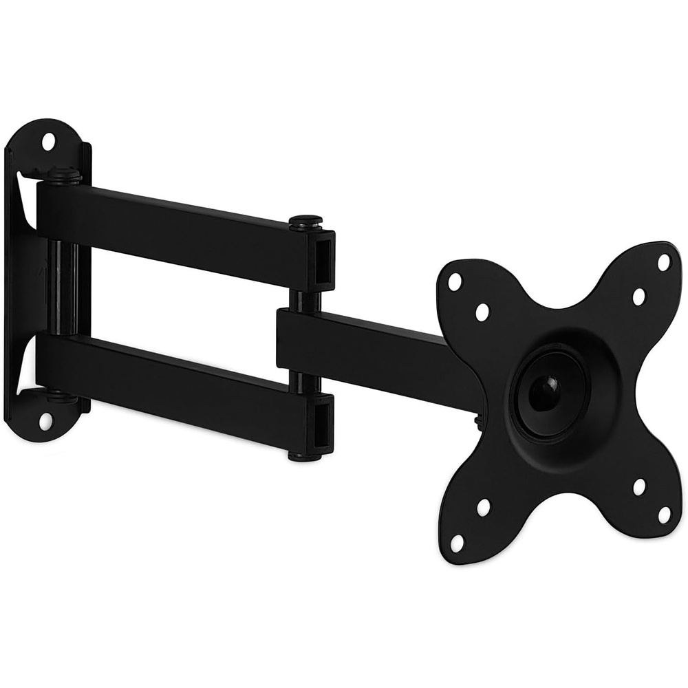 image:imageMountIt Small TV Monitor Wall Mount Arm VESA Wall Mount Bracket Fits 19 20 21 22 23 24 25 26 27 Inch Display Screens 75 100 VESA and RV Compatible Tilts and Swivels Holds up to 40 Pounds
