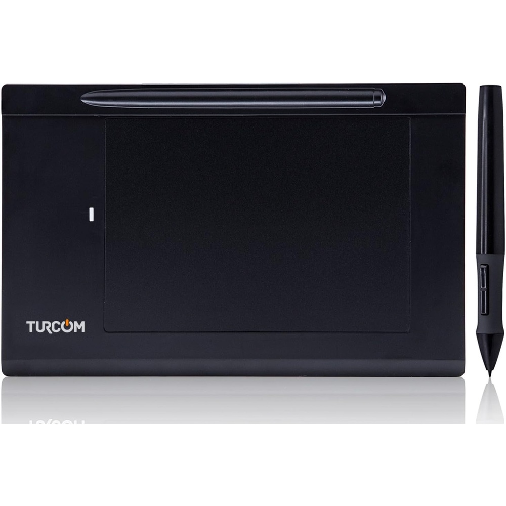 image:imageTurcom Graphics Tablet Drawing Touch Pen for Windows and Mac 55 x 4 Black Surface Area Ideal for Kids and Artists TS6540