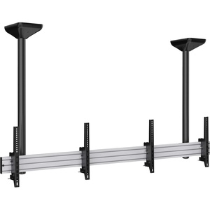 image:imageMOUNTIT Digital Signage Dual Screen Ceiling Mount Fits 45  55 Display Screen with Cable Management and AntiTheft Locking Hole Suitable for Commercial Application 622 Height425 Height