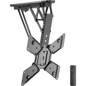 image:imageMountIt Motorized Ceiling TV Mount With Remote Electric Flip Down Pitched Roof Mount Fits 32 37 40 47 50 and 55 Inch Flat Screen TVs and Monitors blackBlack